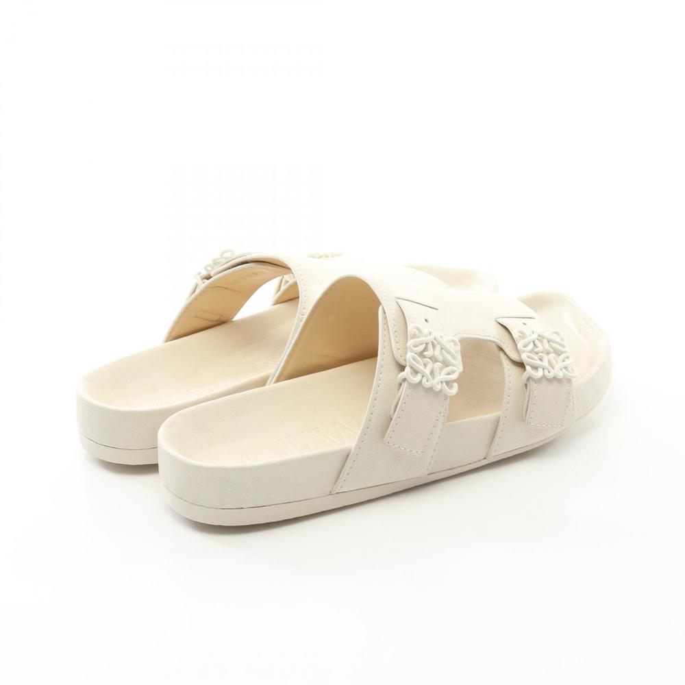 Loewe Ease Leather Sandals White